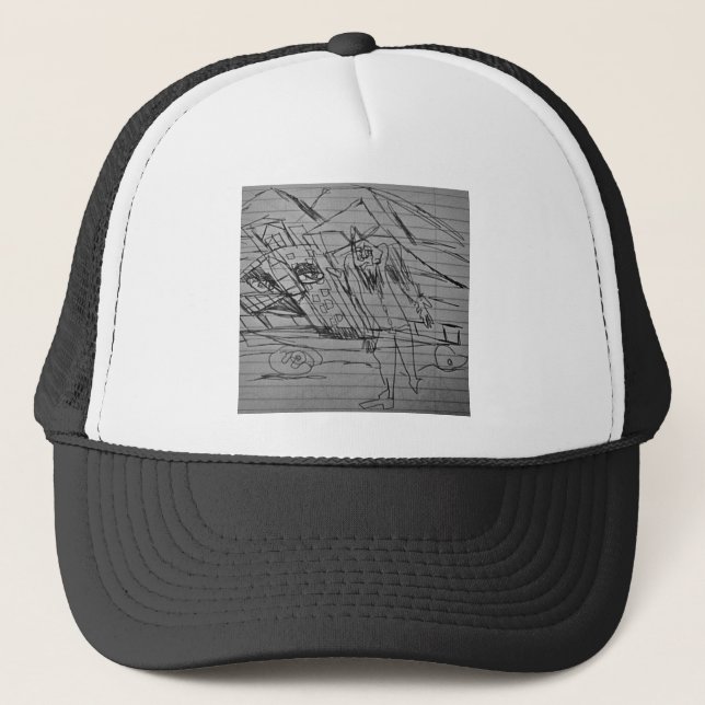 STRANDED AT THE FOOTHILLS TRUCKER HAT (Front)