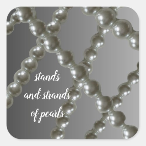 Strands and Strands of Pearls Sticker