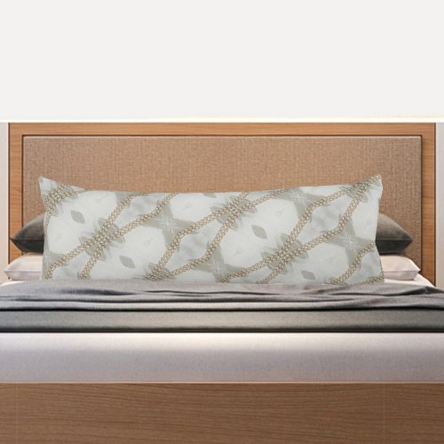 Strands of Pearls Elegant Stylish Off White Body Pillow