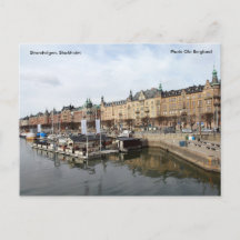 Sweden Stockholm Uisikt over Riddarfjarden Ship Boats Postcard 