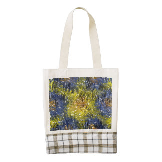 Strange abstract pattern zazzle HEART tote bag