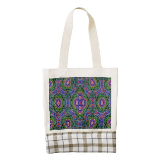 Strange Abstract Pattern Zazzle HEART Tote Bag