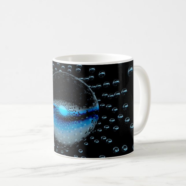 Strange Alien Orbs Emitting A Soft Blue Light Coffee Mug (Front Right)