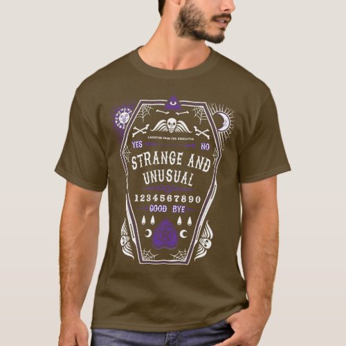 Strange and Unusual Vintage Distressed Goth Coffin T_Shirt