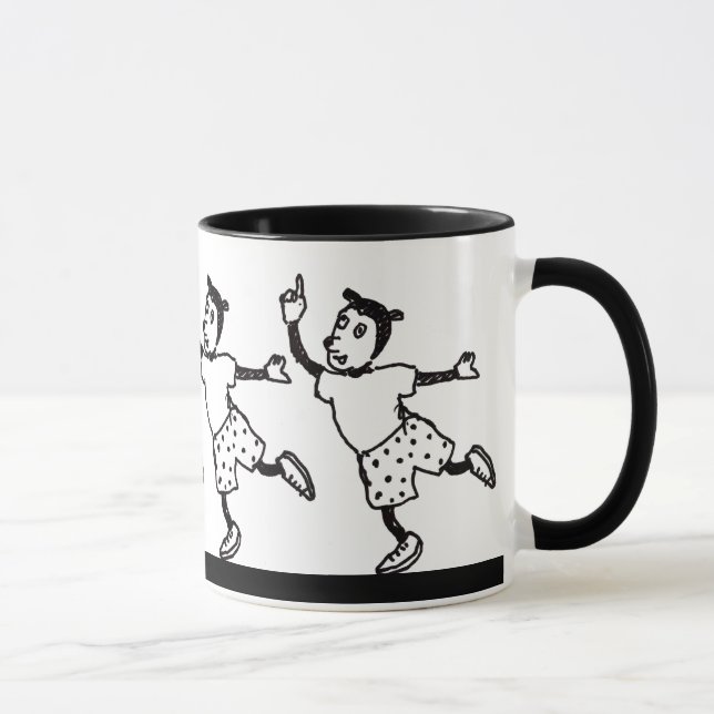 Strange animals dancing mug (Right)