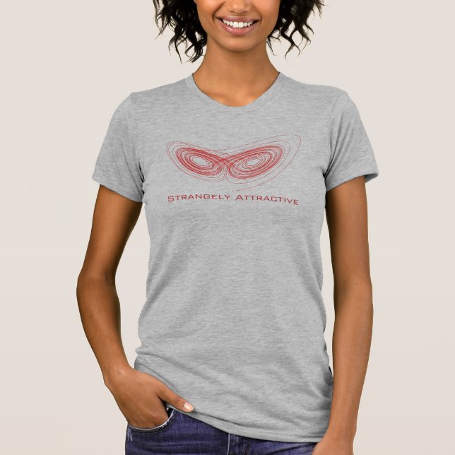 Strange Attractor - Fun Chaos Theory Physics Math T-Shirt (Front)