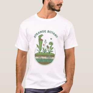 Strange Botany Pitcher Plant Terrarium T-Shirt