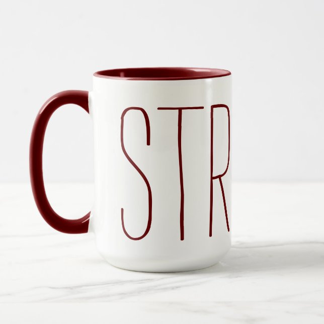 "STRANGE" COFFEE MUG (Left)