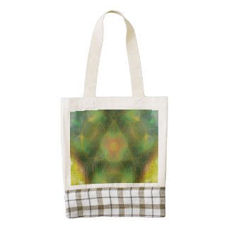 Strange colorful abstract pattern zazzle HEART tote bag
