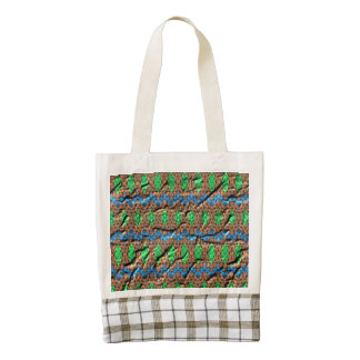 Strange colorful nice pattern zazzle HEART tote bag