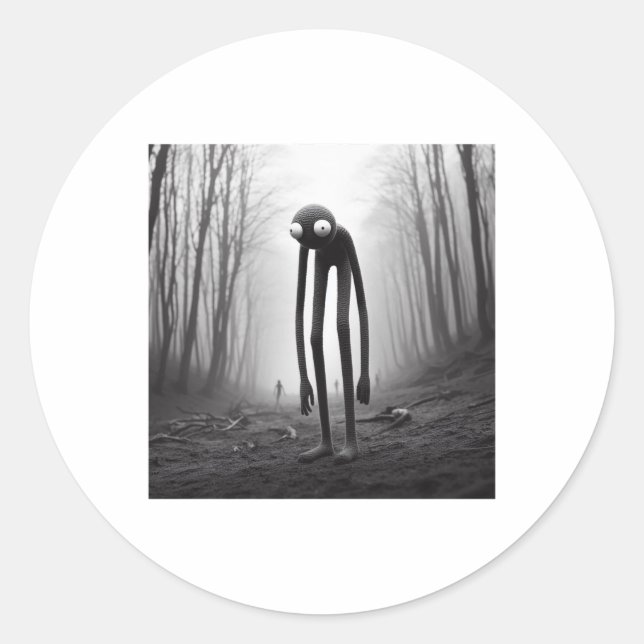 Strange Crochet Creature Sticker  (Front)