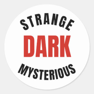 strange dark and mysterious, Mr. Ballen    Classic Round Sticker