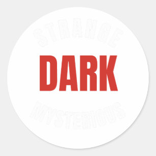 strange dark and mysterious, Mr. Ballen Classic Round Sticker