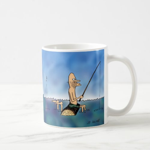 Strange Day Fishing Cartoon Mug