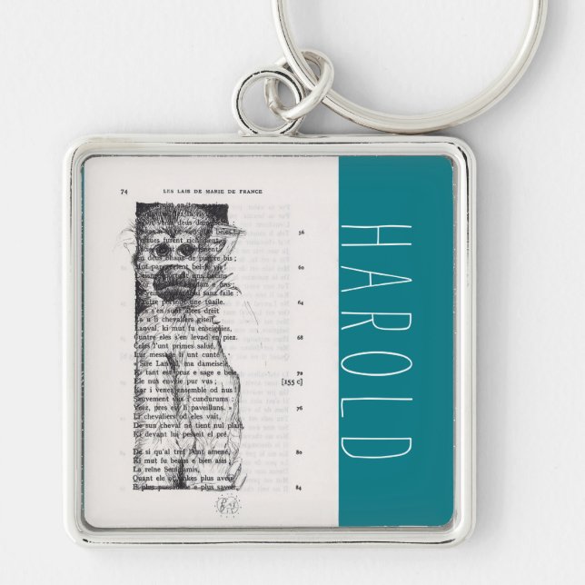 Strange Drawing for Monkey Year 2016 Personalized Keychain (Front)