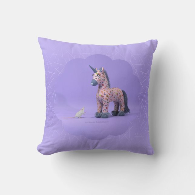 Strange encounter throw pillow (Front)