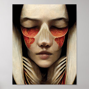 Strange Face 2 Surreal Art Poster