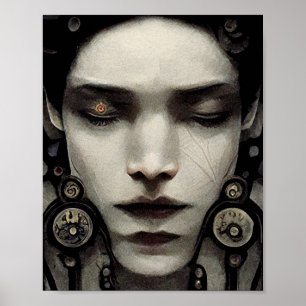 Strange Face Surreal Art Poster