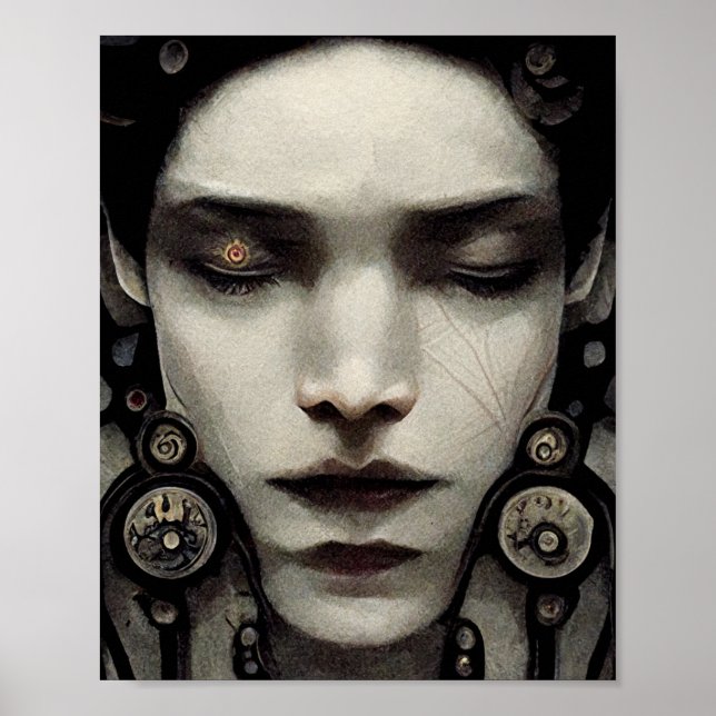 Strange Face Surreal Art Poster (Front)