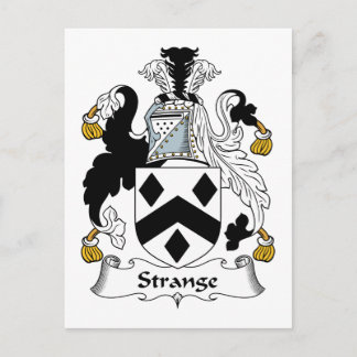 Strange Family Crest Postcard