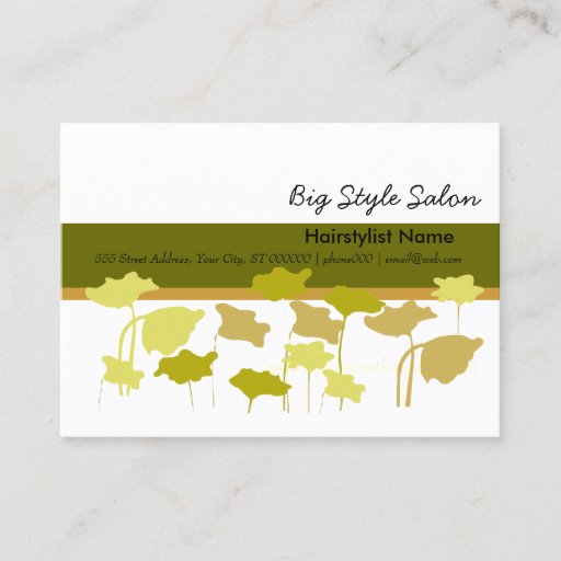 Customizable Poppies Elegant Unique Stylish Business Cards