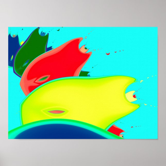 Strange Fruit Fine Fractal Art Poster (Front)