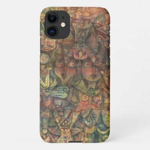 Strange Garden 1923 by Paul Klee iPhone 11 Case