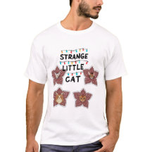 Strange Little Cat - Cute Cats in Flower Design