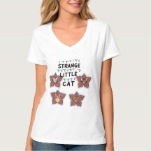 Strange Little Cat - Cute Cats in Flower Design