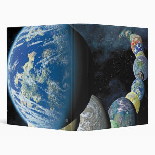 Strange New Worlds Alien Planet Montage 3 Ring Binder