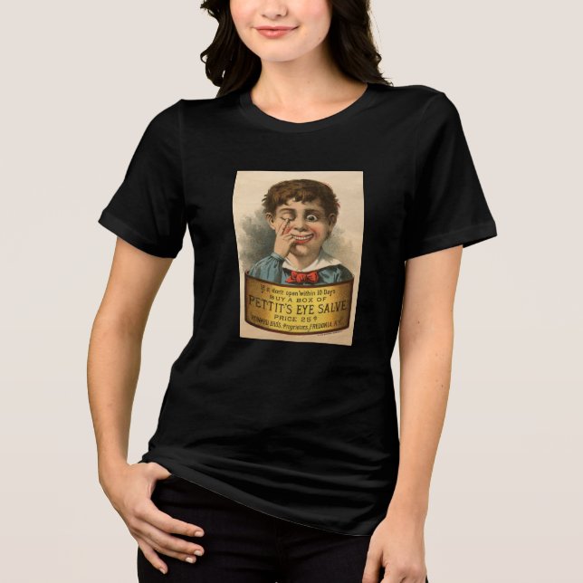 Strange Oddball Funny Vintage Ad Tri-Blend Shirt (Front)