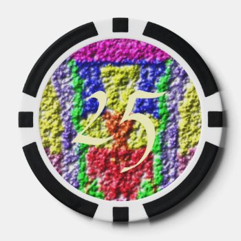 Strange Pattern Poker Chips by ZierNorPattern at Zazzle