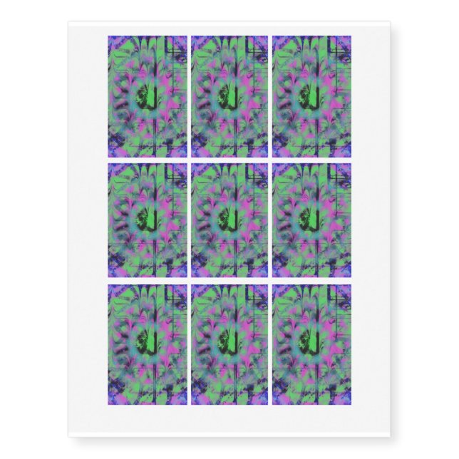 Strange Pattern Temporary Tattoos (Front)