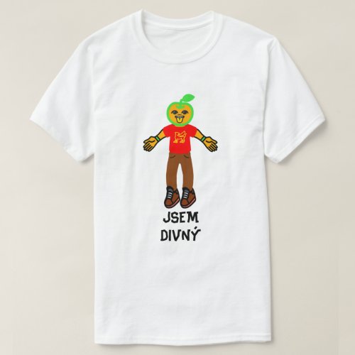 Strange person and Czech text jsem divn T_Shirt