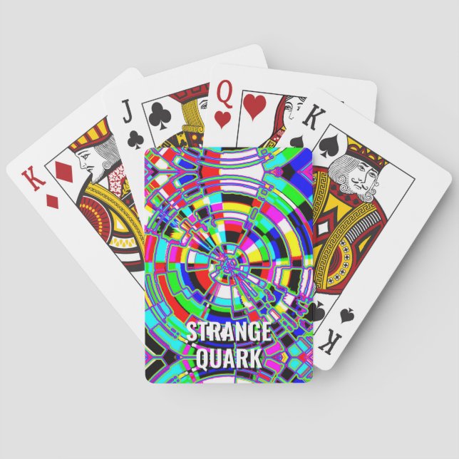 STRANGE QUARK ( you may change the words ) Poker Cards (Back)