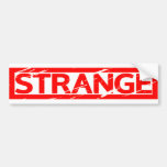 Strange Stamp Bumper Sticker