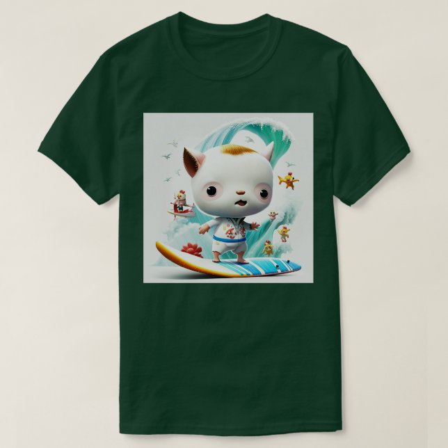 Strange Surfer World T-Shirt (Design Front)