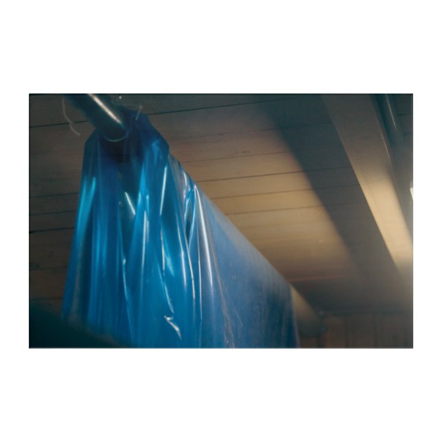 Strange Thing In Blue Acrylic Print (Front)