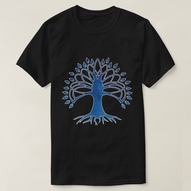 Strange tree and universe T-Shirt (Design Front)