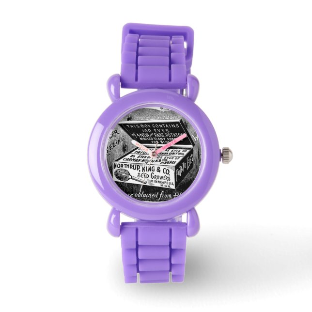 Strange vintage potato advert watch (Front)