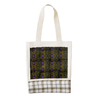 Strange weave pattern zazzle HEART tote bag