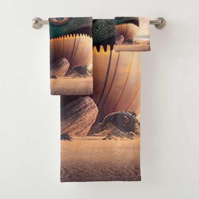 Strange Whale Bath Towel Set (Insitu)