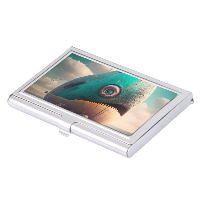 Strange Whale Business Card Case (Front)