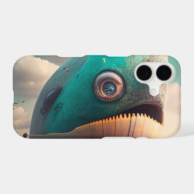 Strange Whale Iphone Case (Back Horizontal)