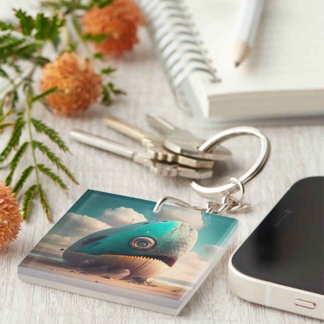 Strange Whale Keychain (Front Right)