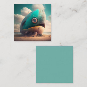 Strange Whale Note Card