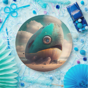 Strange Whale Paper Plates