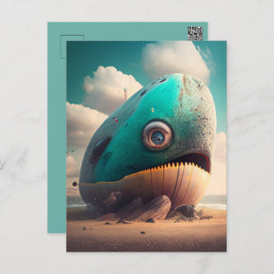 Strange Whale Postcard