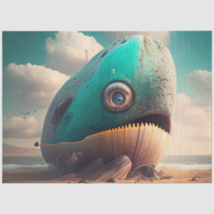 Strange Whale Tissue Paper