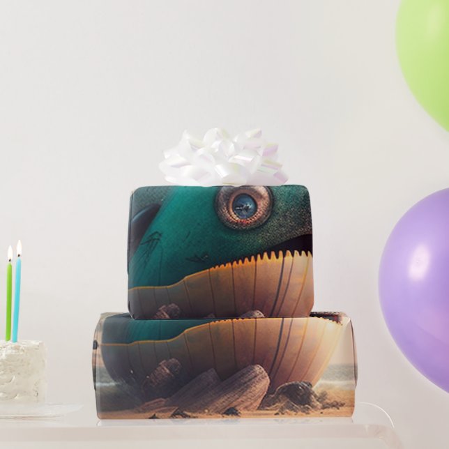 Strange Whale Wrapping Paper (Party Gifts)